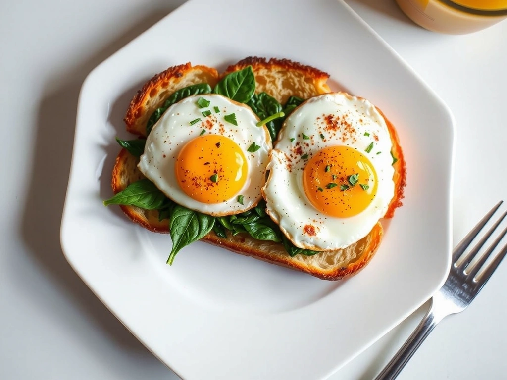 Middag: Ägg & Spinat